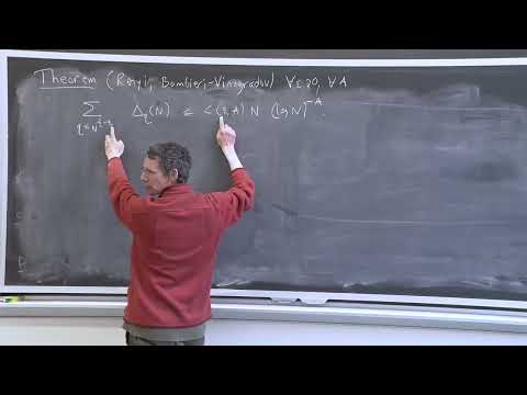 MIT – Projection Theory – Lecture 07: Applications of the Large Sieve to Number Theory