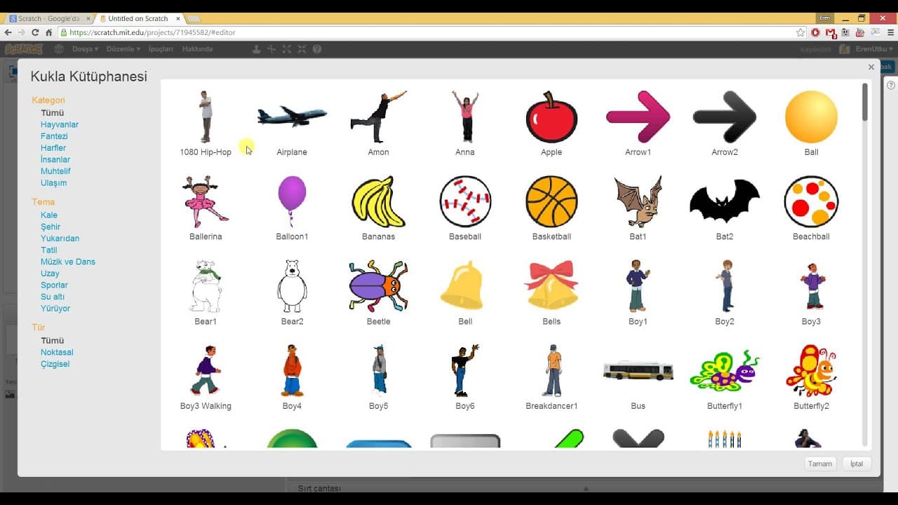 Geleceği Yazanlar (Turkcell) – Scratch 101 Eğitimi – Ders 1: Scratch’e Giriş – Bölüm 2