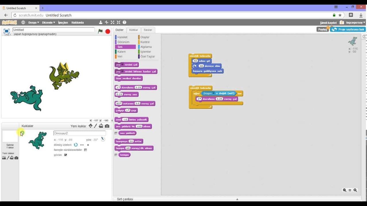 Geleceği Yazanlar (Turkcell) – Scratch 101 Eğitimi – Ders 4: Kontrol Blokları – Bölüm 4