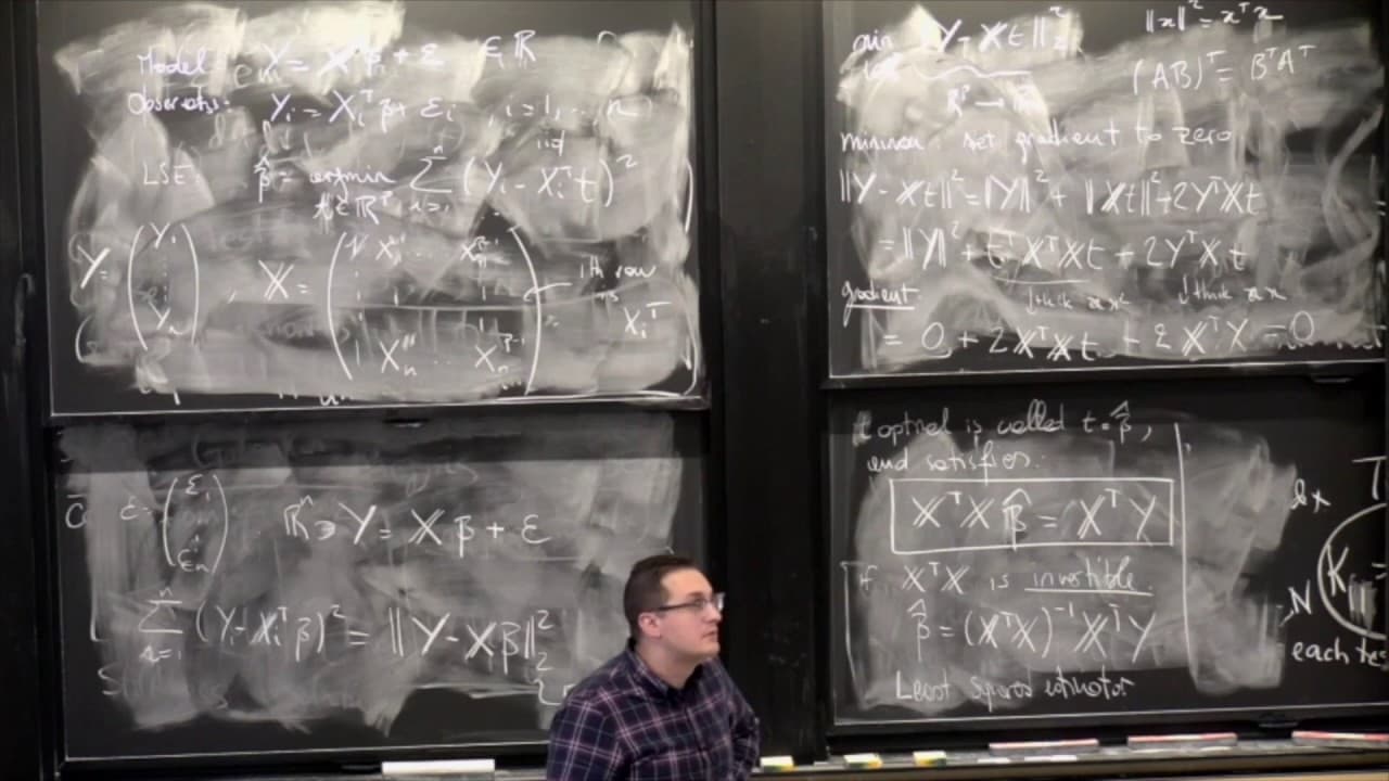 MIT Statistics – 14. Regression (cont.)
