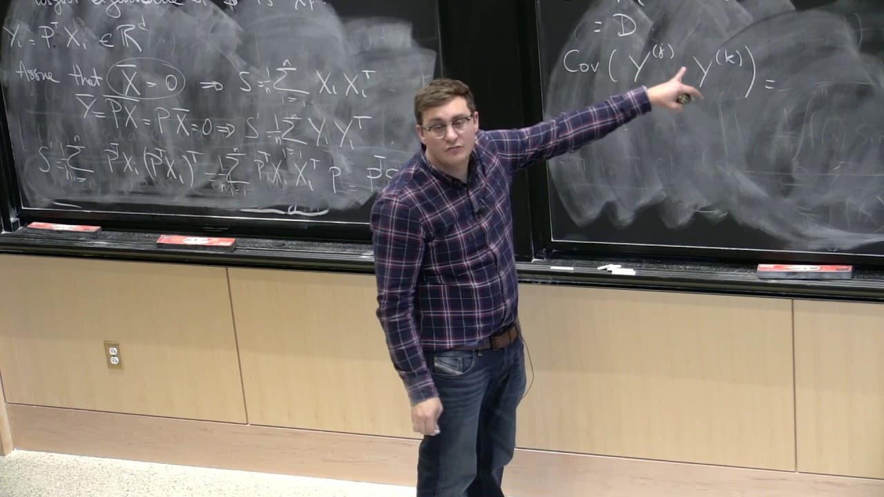 MIT Statistics – 20. Principal Component Analysis (cont.)