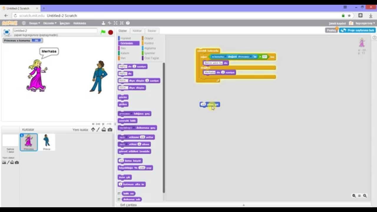Geleceği Yazanlar (Turkcell) – Scratch 101 Eğitimi – Ders 4: Kontrol Blokları – Bölüm 5